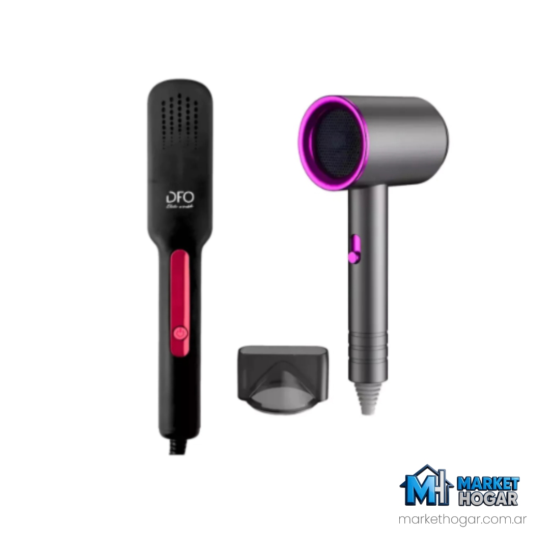 Combo de Secador de Pelo + Plancha de Pelo DFO