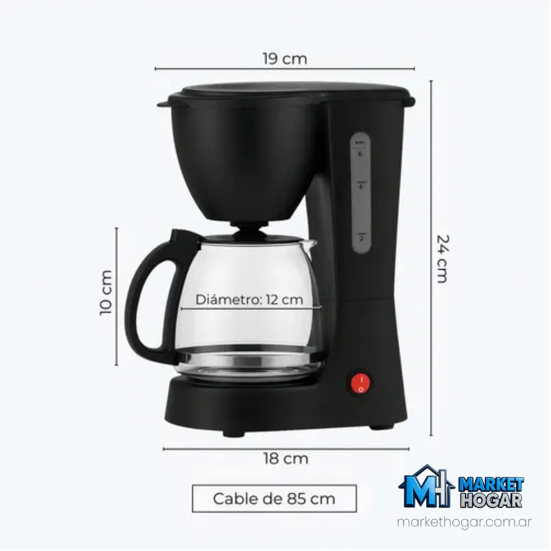 Cafetera Dinax 6 Tazas 650W - Image 3