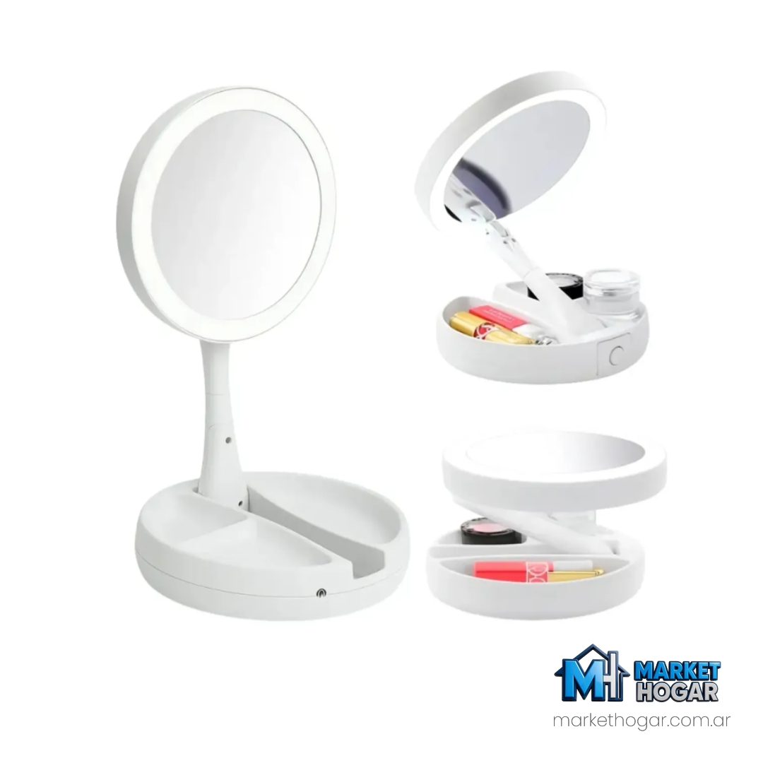 Espejo con Luz Led de Forma Circular Dinax - Image 2