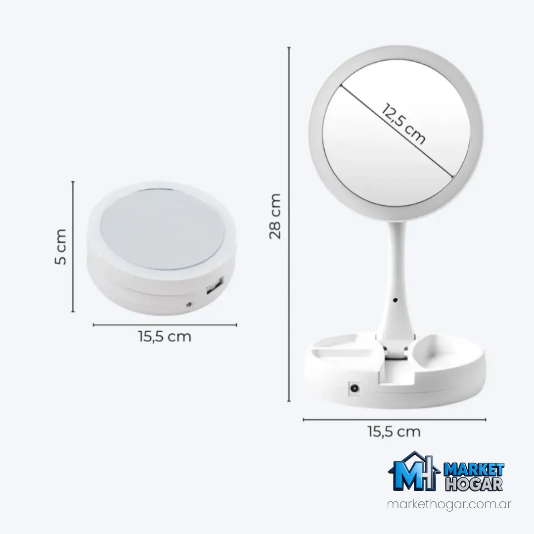 Espejo con Luz Led de Forma Circular Dinax - Image 5