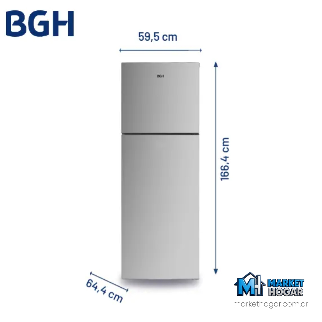 Heladera BGH Top Mount No Frost INVERTER 338 LTS Inox - Image 2