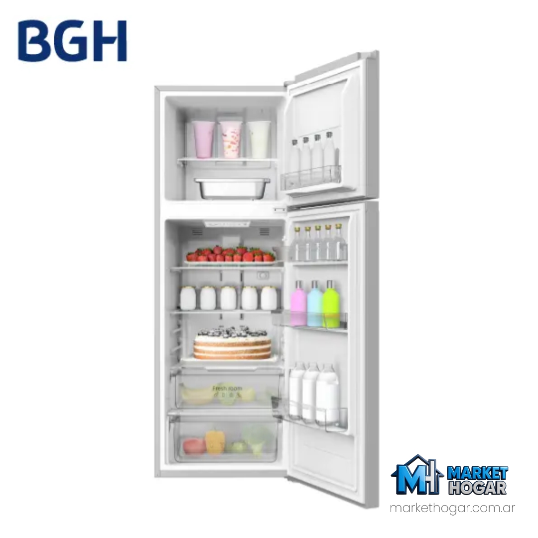 Heladera BGH Top Mount No Frost INVERTER 338 LTS Inox - Image 3