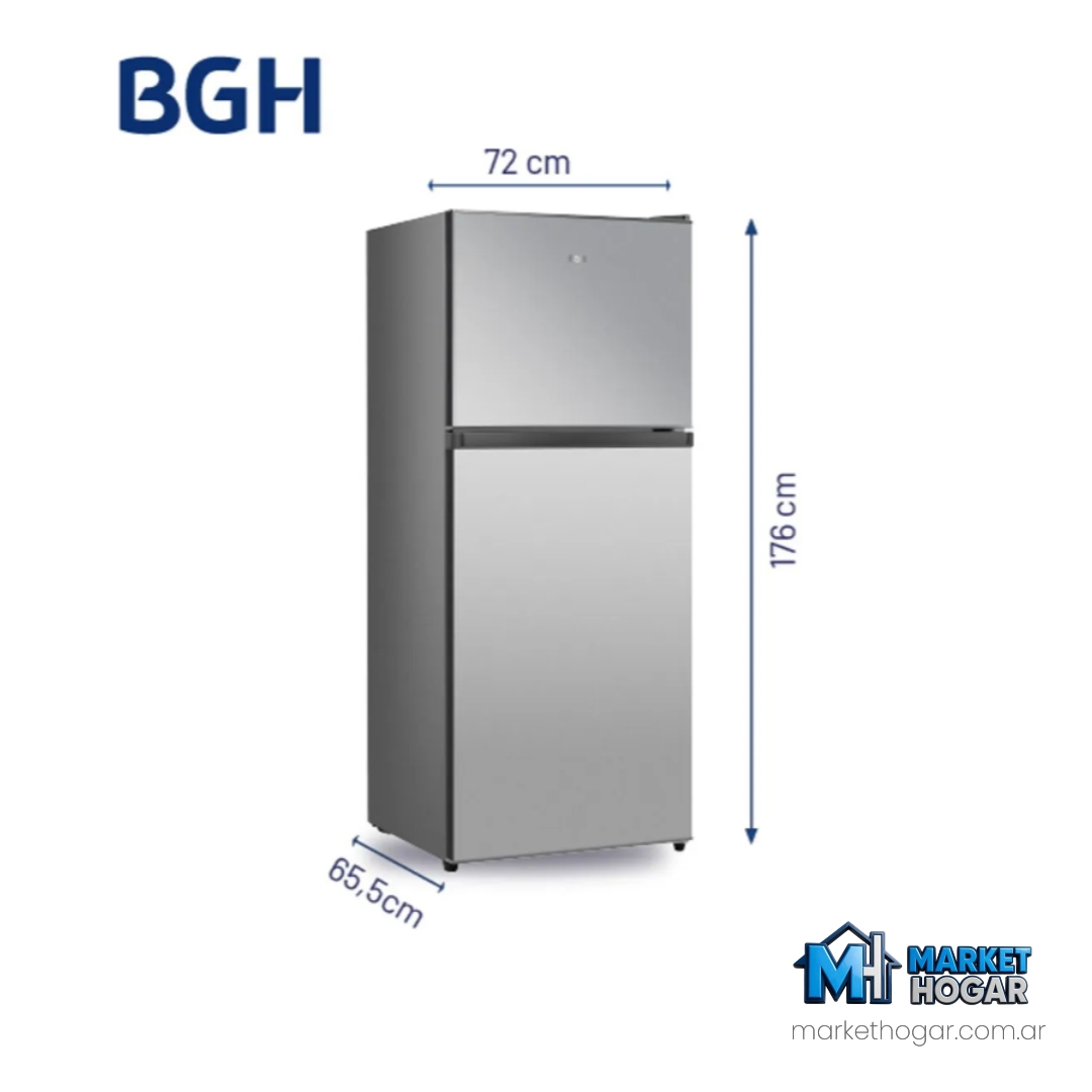 Heladera BGH Top Mount No Frost INVERTER 404LTS Inox - Image 2