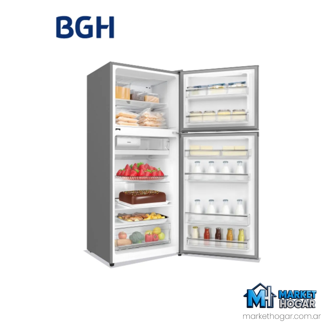Heladera BGH Top Mount No Frost INVERTER 404LTS Inox - Image 3