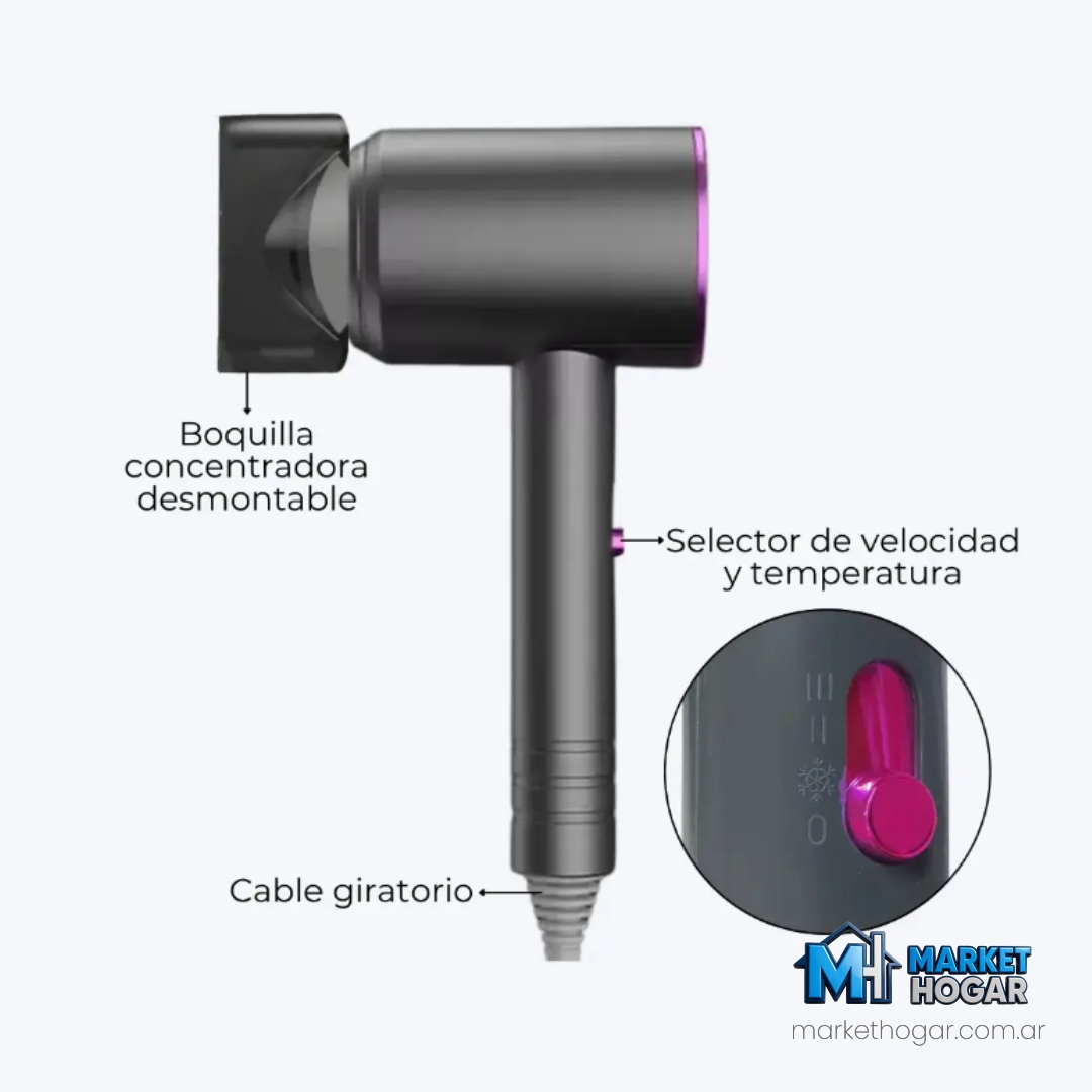 Secador de Pelo Compacto y Práctico 750W de Secado Rápido DFO - Image 3
