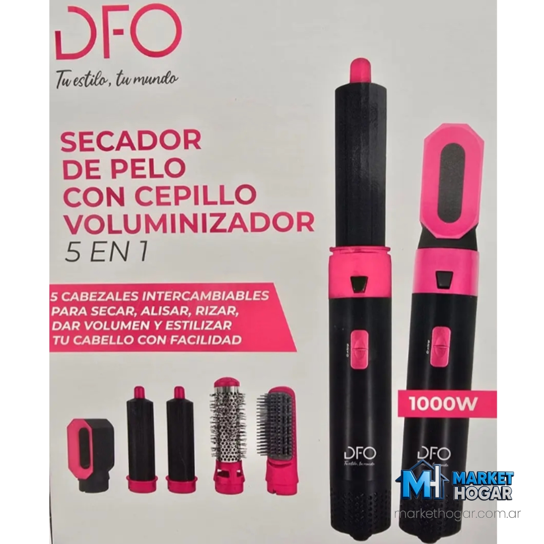 Secador de Pelo con Cepillo Voluminizador 5 en 1 DFO - Image 3