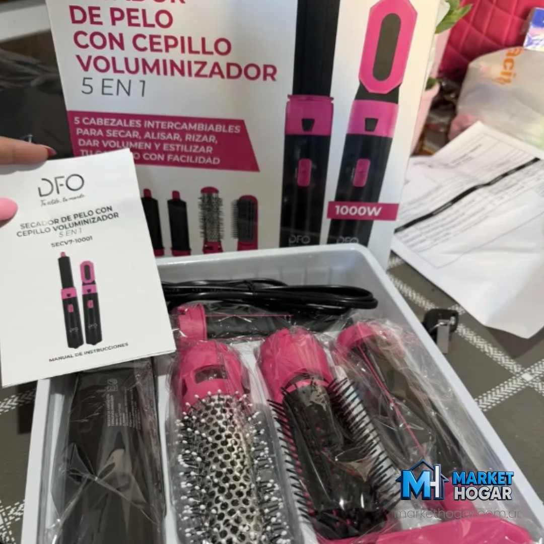 Secador de Pelo con Cepillo Voluminizador 5 en 1 DFO - Image 4