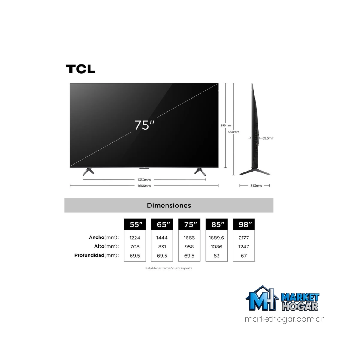 Smart Tv TCL 75' QLED 4K Google Tv - Image 2