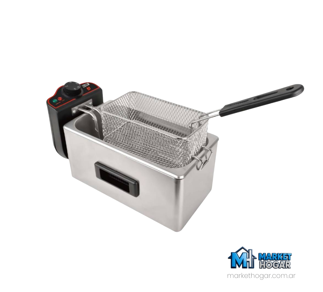 Freidora de Aceite Eléctrica Dinax 3 Litros 2000W Acero Inox - Image 3