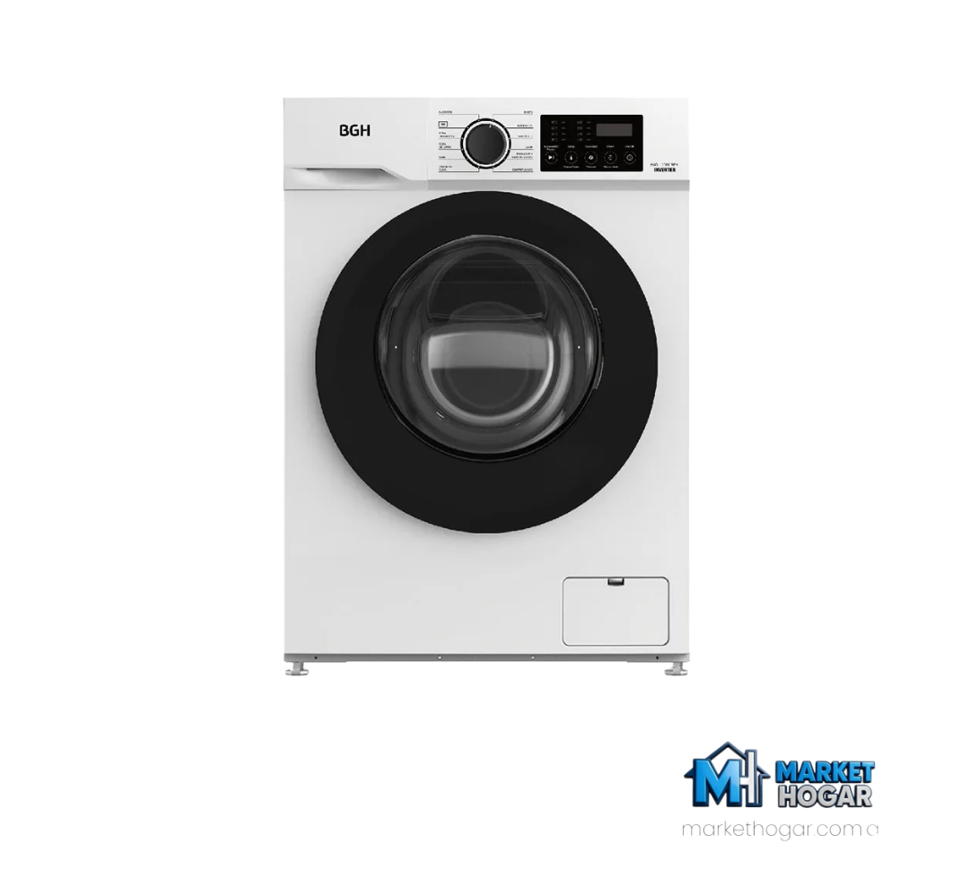Lavarropas BGH 6 Kg Carga Frontal Automatico Inverter 1000 RPM Blanco - Image 4