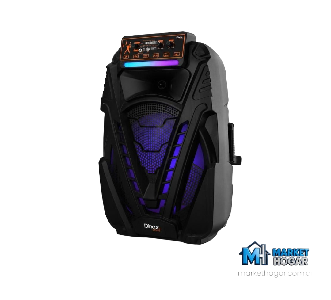 Parlante Inalambrico USB + Micrófono 15'' 1500W Dinax