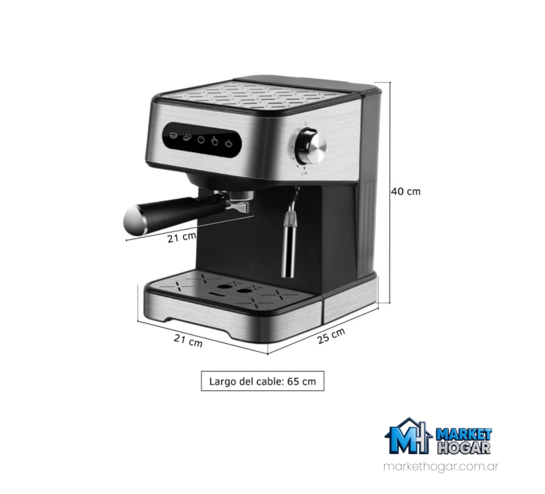 Cafetera Espresso Digital 1-2 Tazas 1.350W Dinax - Image 5