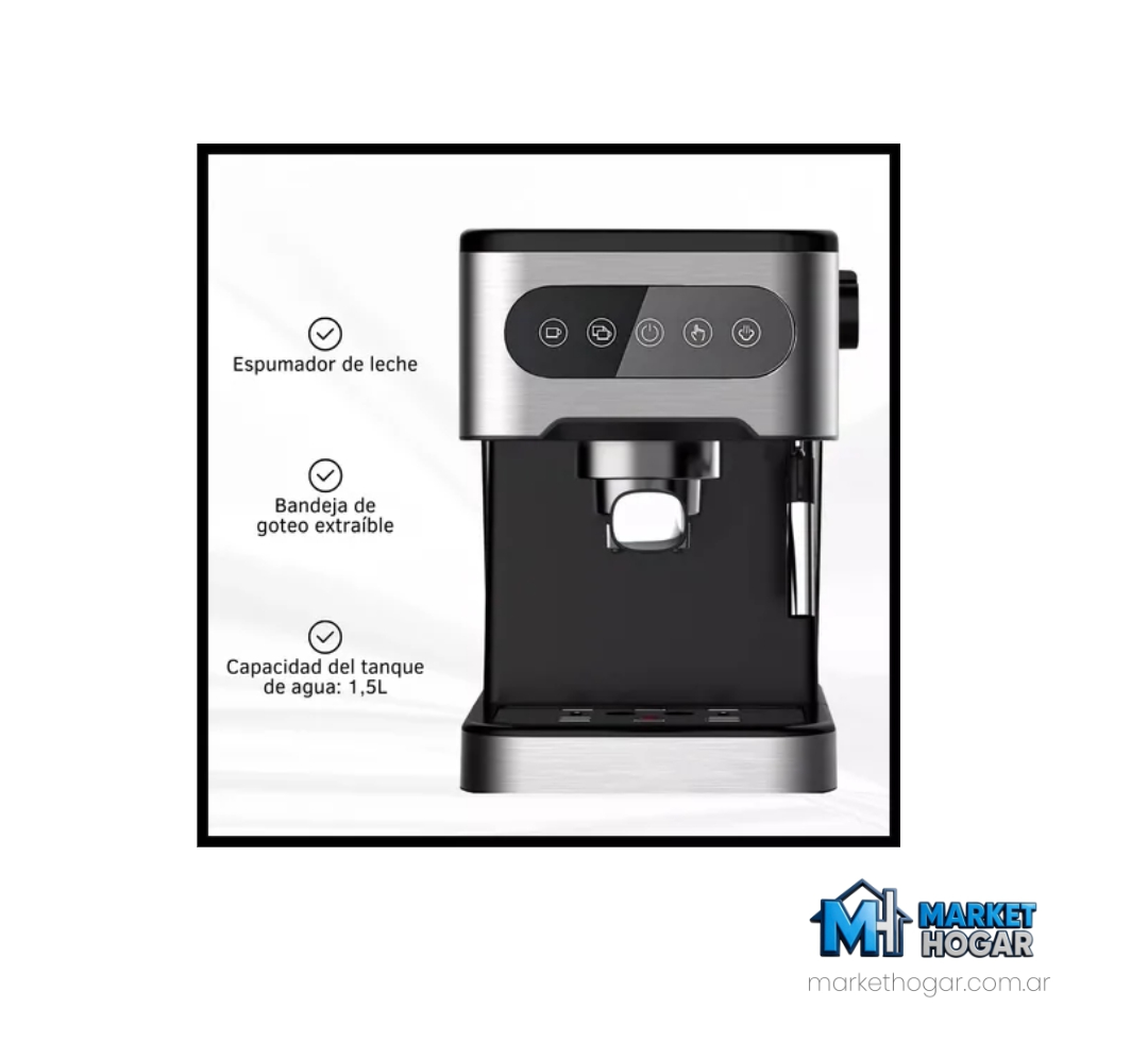 Cafetera Espresso Digital 1-2 Tazas 1.350W Dinax - Image 3
