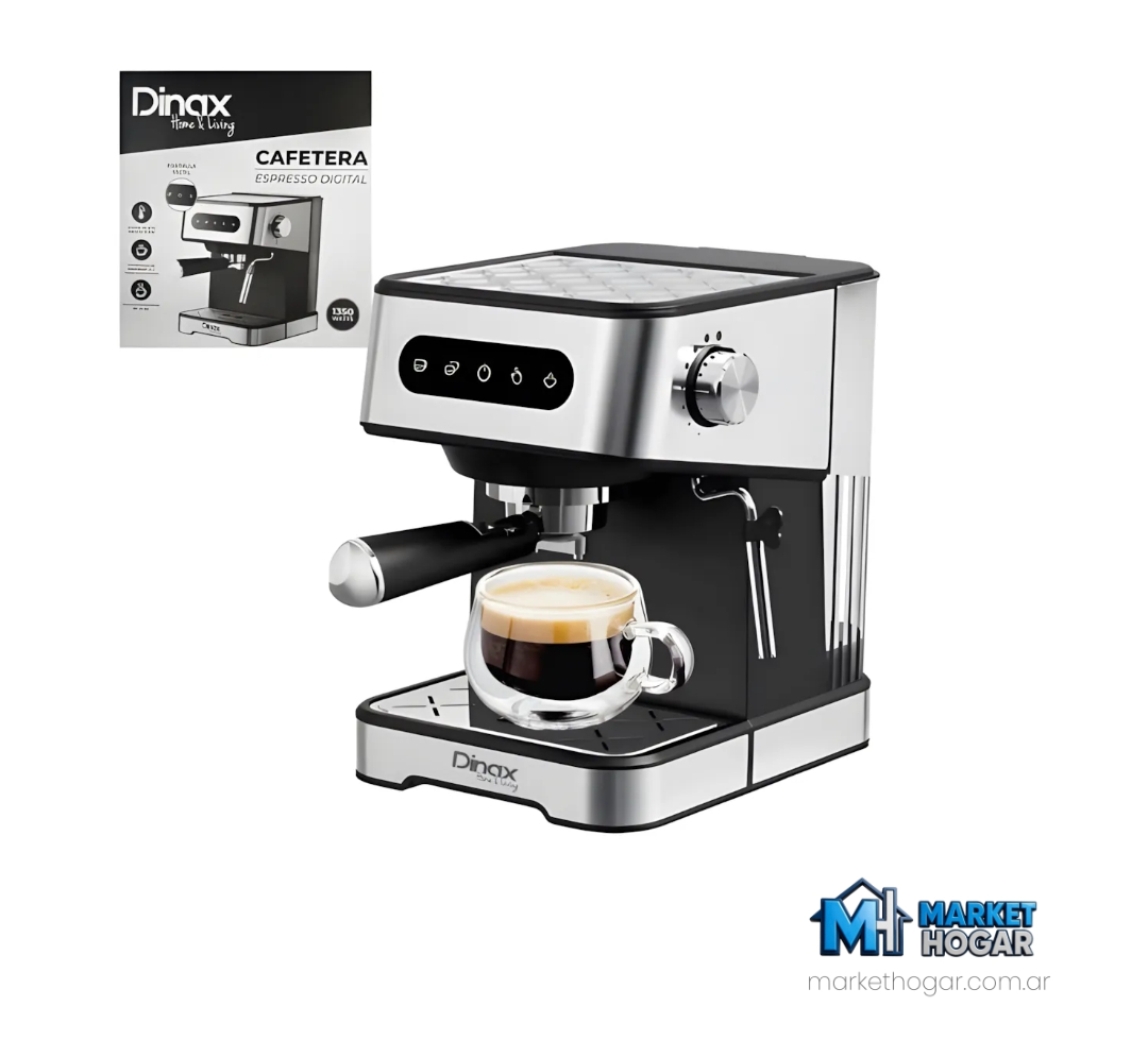 Cafetera Espresso Digital 1-2 Tazas 1.350W Dinax - Image 2