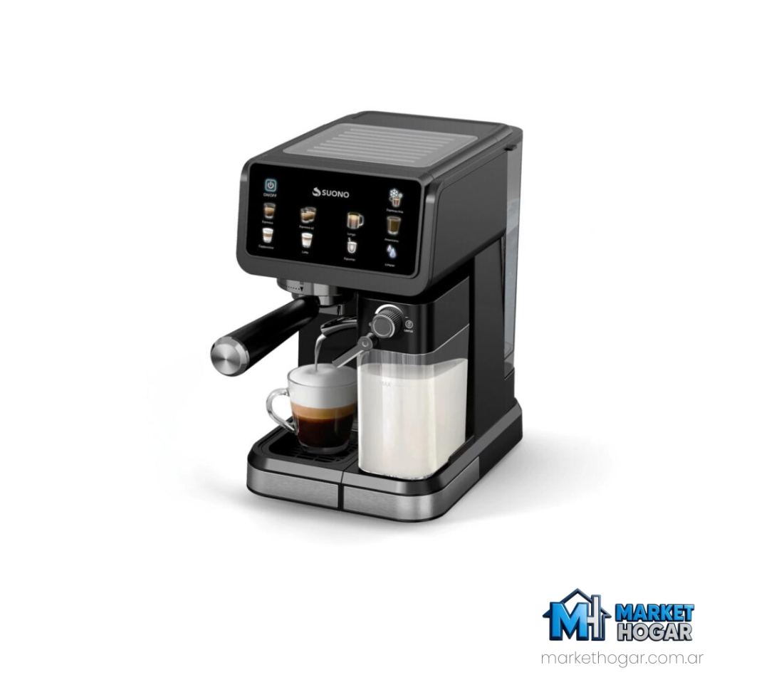 Cafetera Espresso Maker Digital 1.5Lts 1-2 Tazas 1.350W Suono