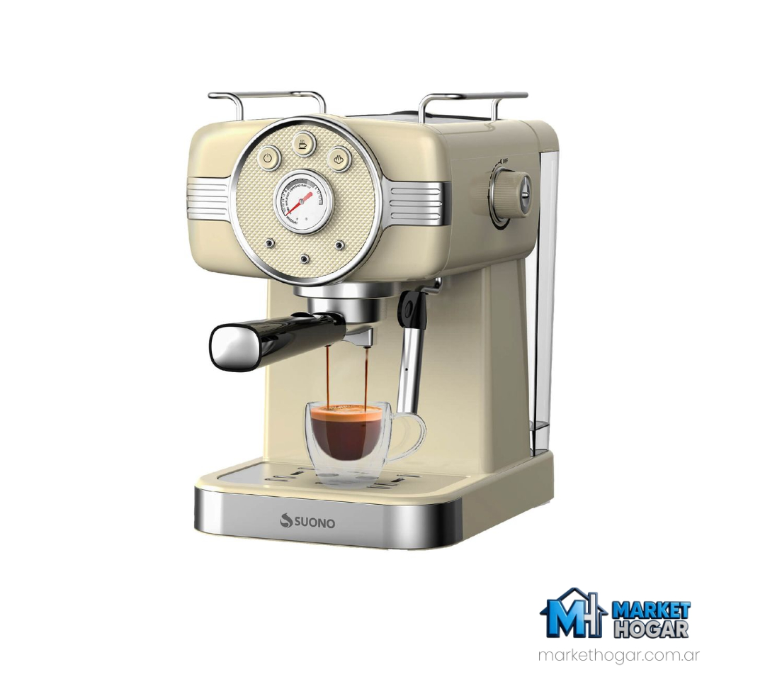Cafetera Espresso Coffee Maker Vintage 1.350W Suono