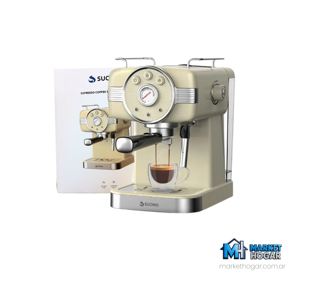 Cafetera Espresso Coffee Maker Vintage 1.350W Suono - Image 2