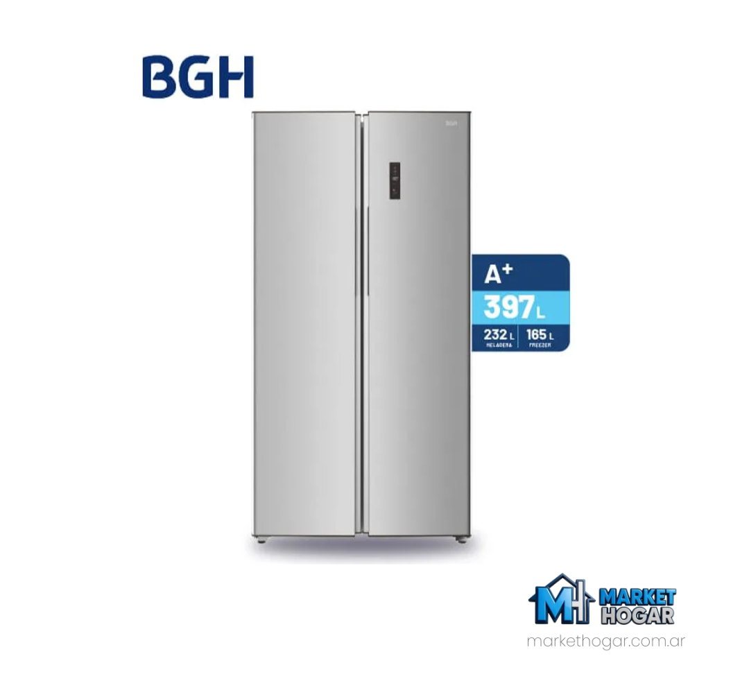 Heladera Side By Side BGH Inverter 397 Lts