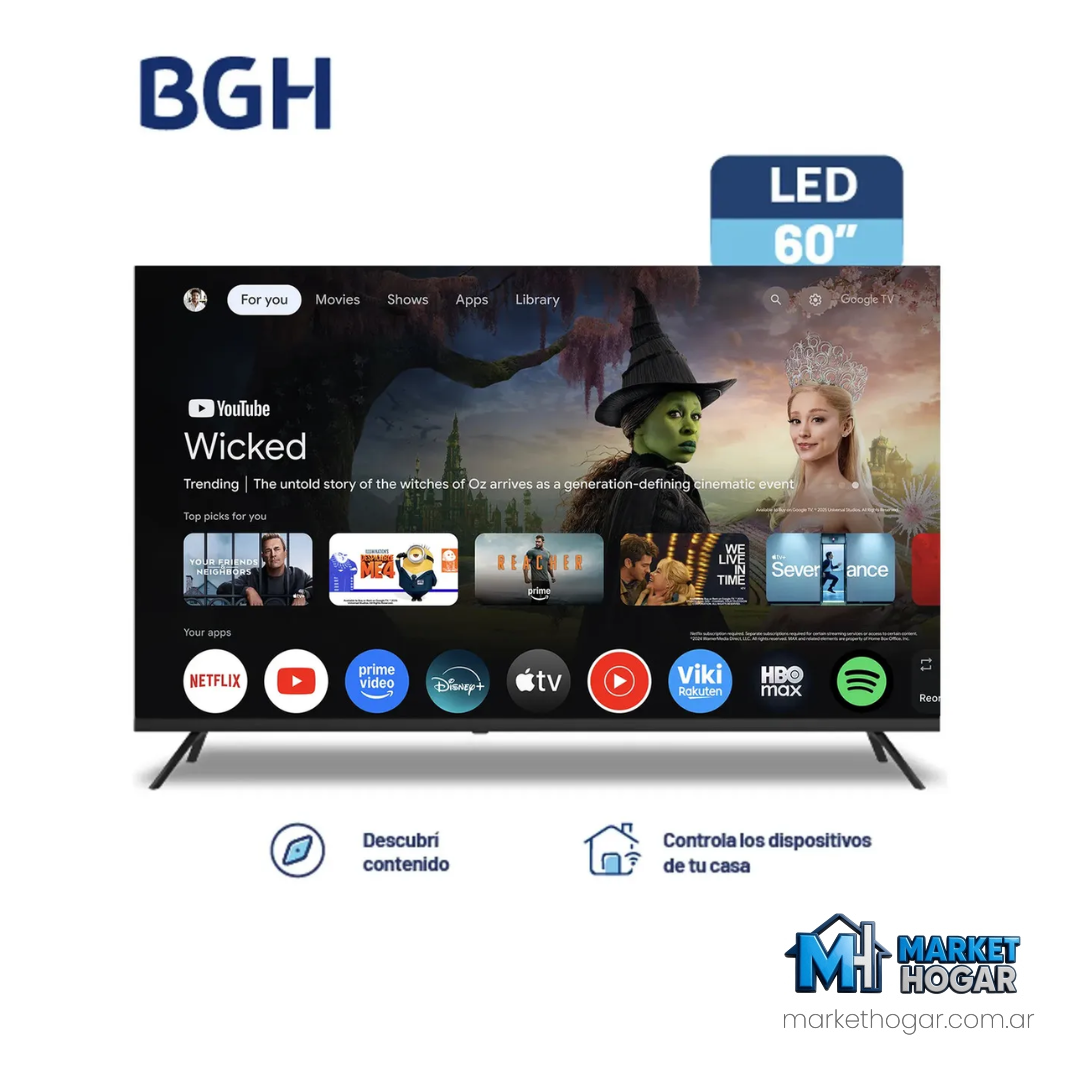 Smart Tv 60' BGH Google Tv 4K Led