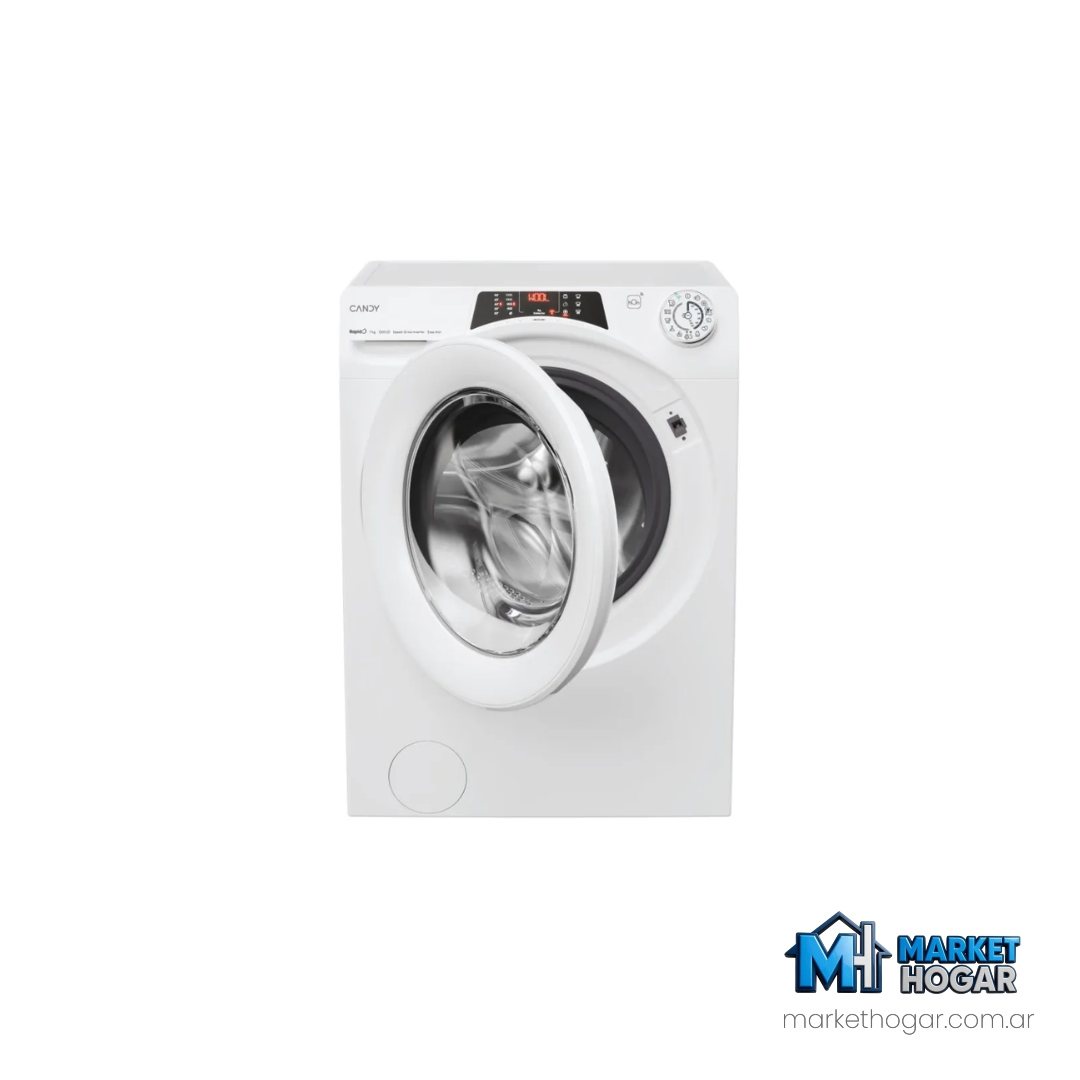 Lavarropas Candy Carga Frontal 7kg 1.200 RPM Inverter Wifi Blanco - Image 2