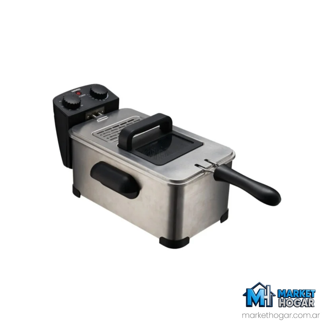 Freidora de Aceite Eléctrica Dinax 3 Litros 2000W Acero Inox