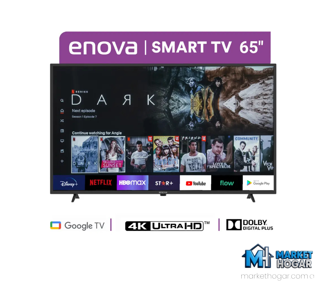 Smart Tv 65'' Enova Led 4K UHD Frameless Google TV - Image 2