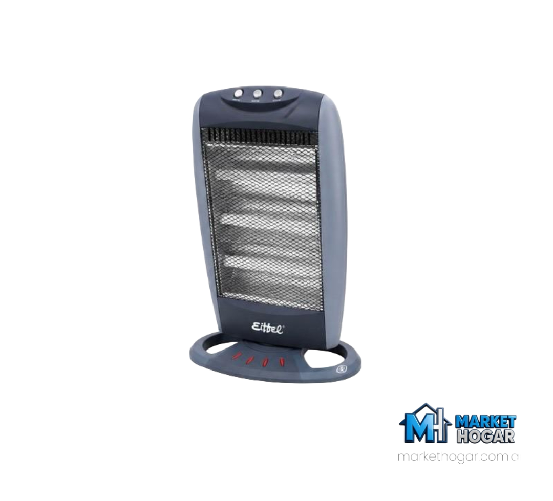 Estufa Electrica Fija Eiffel 3 Niveles + 1200W de Potencia Gris - Image 4