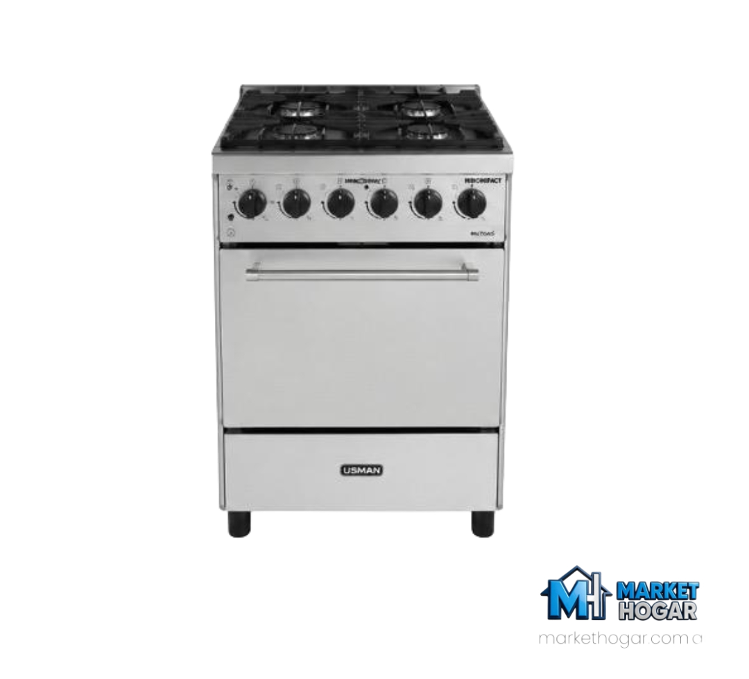 Cocina Industrial Usman Win Compact Multigas 52 cm Acero Inoxidable