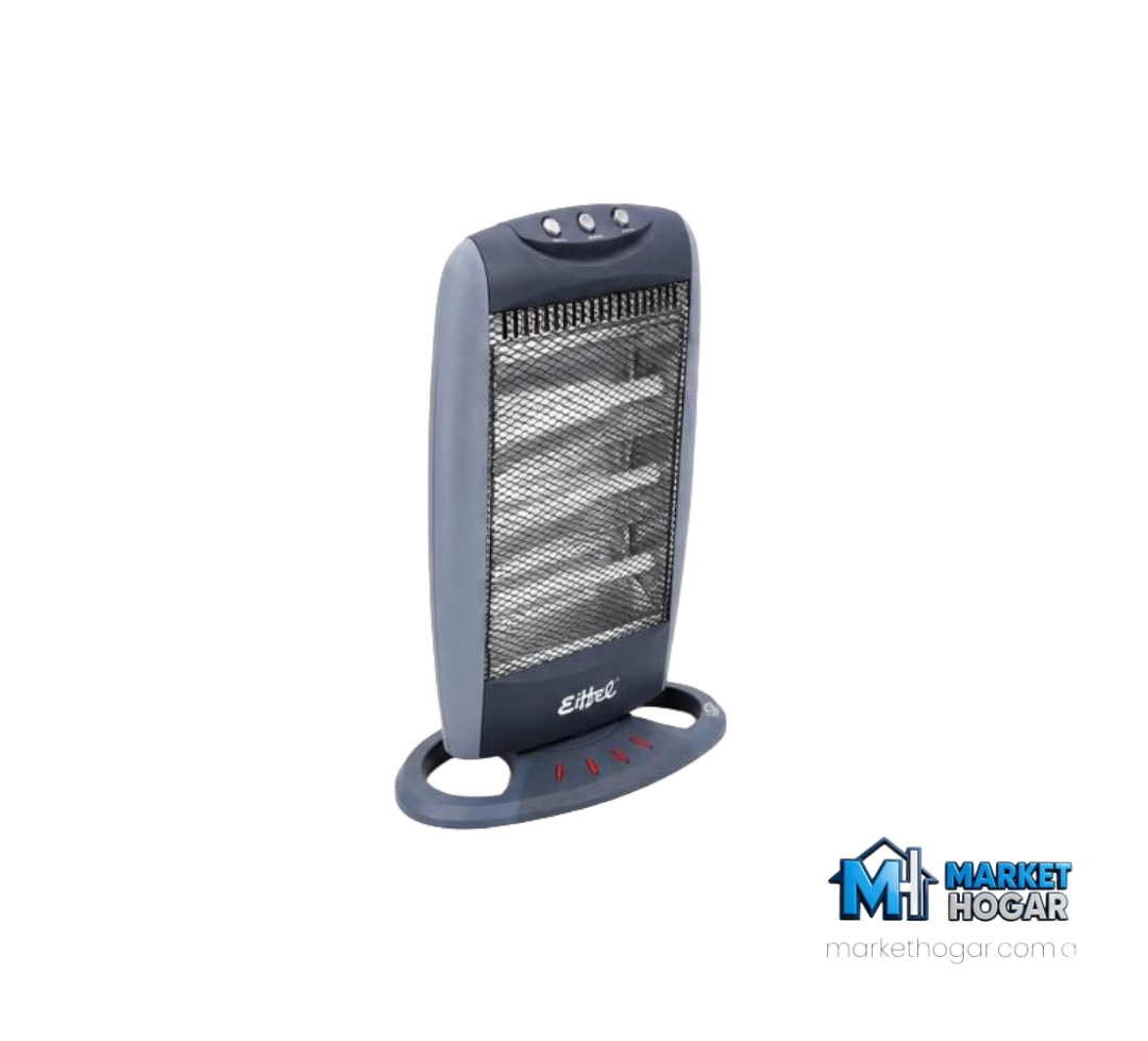 Estufa Electrica Fija Eiffel 3 Niveles + 1200W de Potencia Gris - Image 3