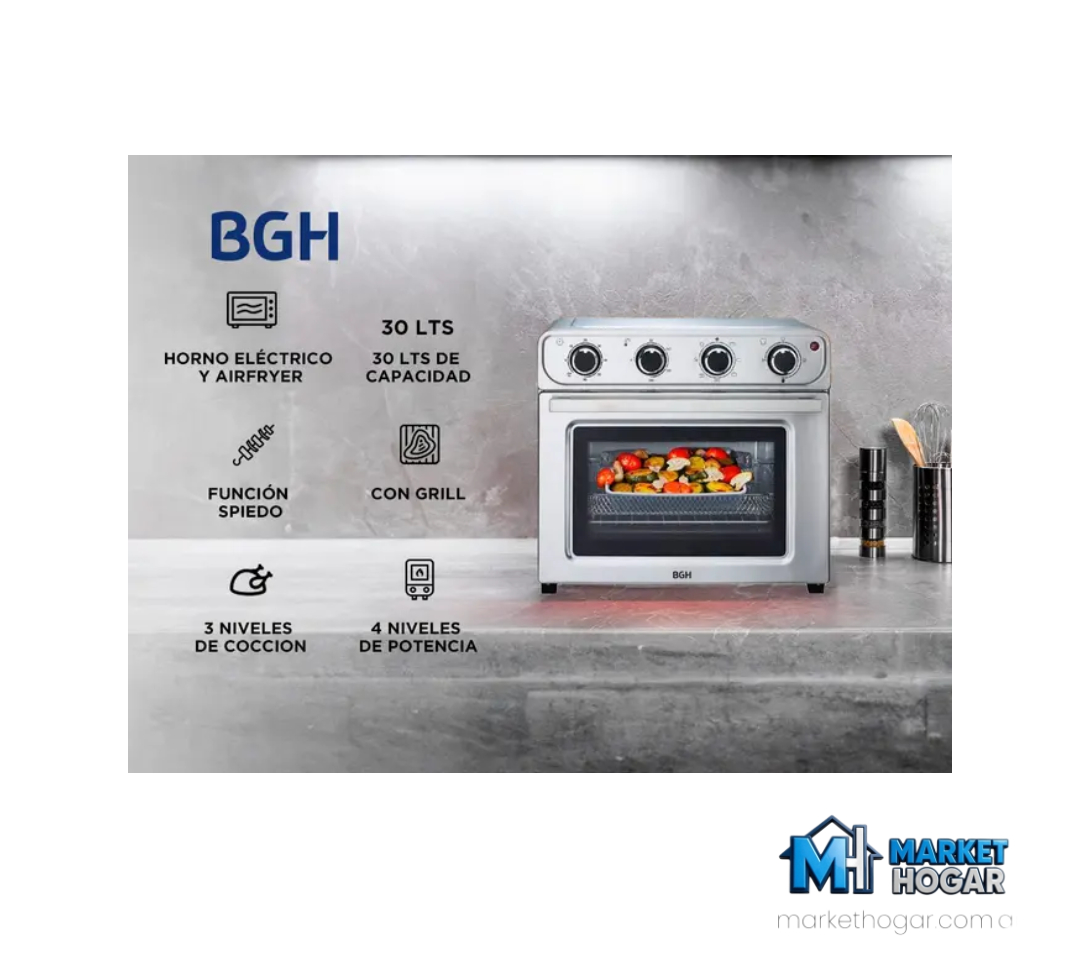 Horno Electrico BGH 30 lts con Airfryer - Image 3