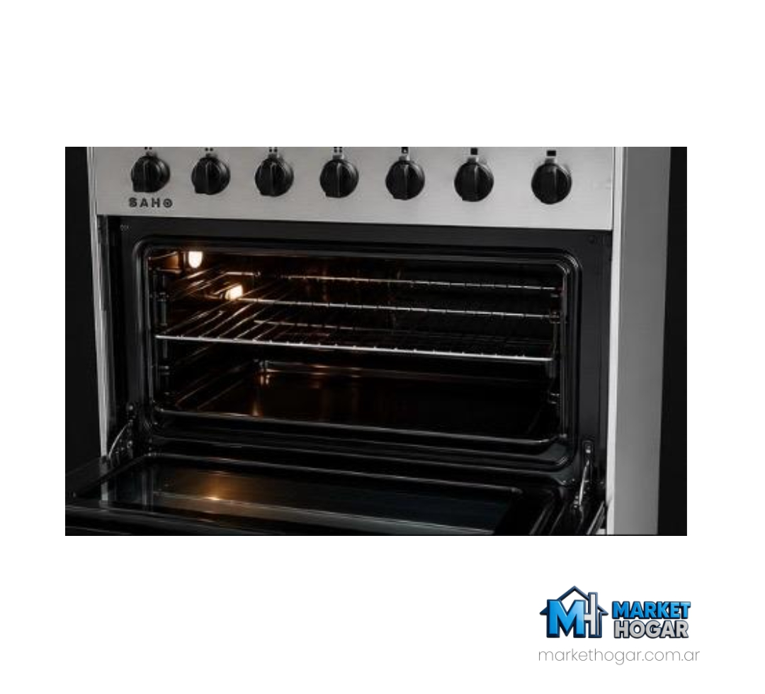 Cocina Morelli 82 cm 6 Hornallas + Horno con Puerta Ciega y Amplio - Image 2
