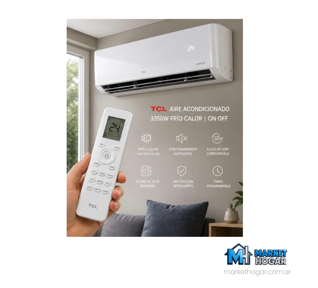 Aire Acondicionado TCL 3350W Frio-Calor On Off - Image 2