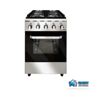 Cocina Morelli Kuma 55 Cm 4 Hornallas de Acero + Horno con Visor