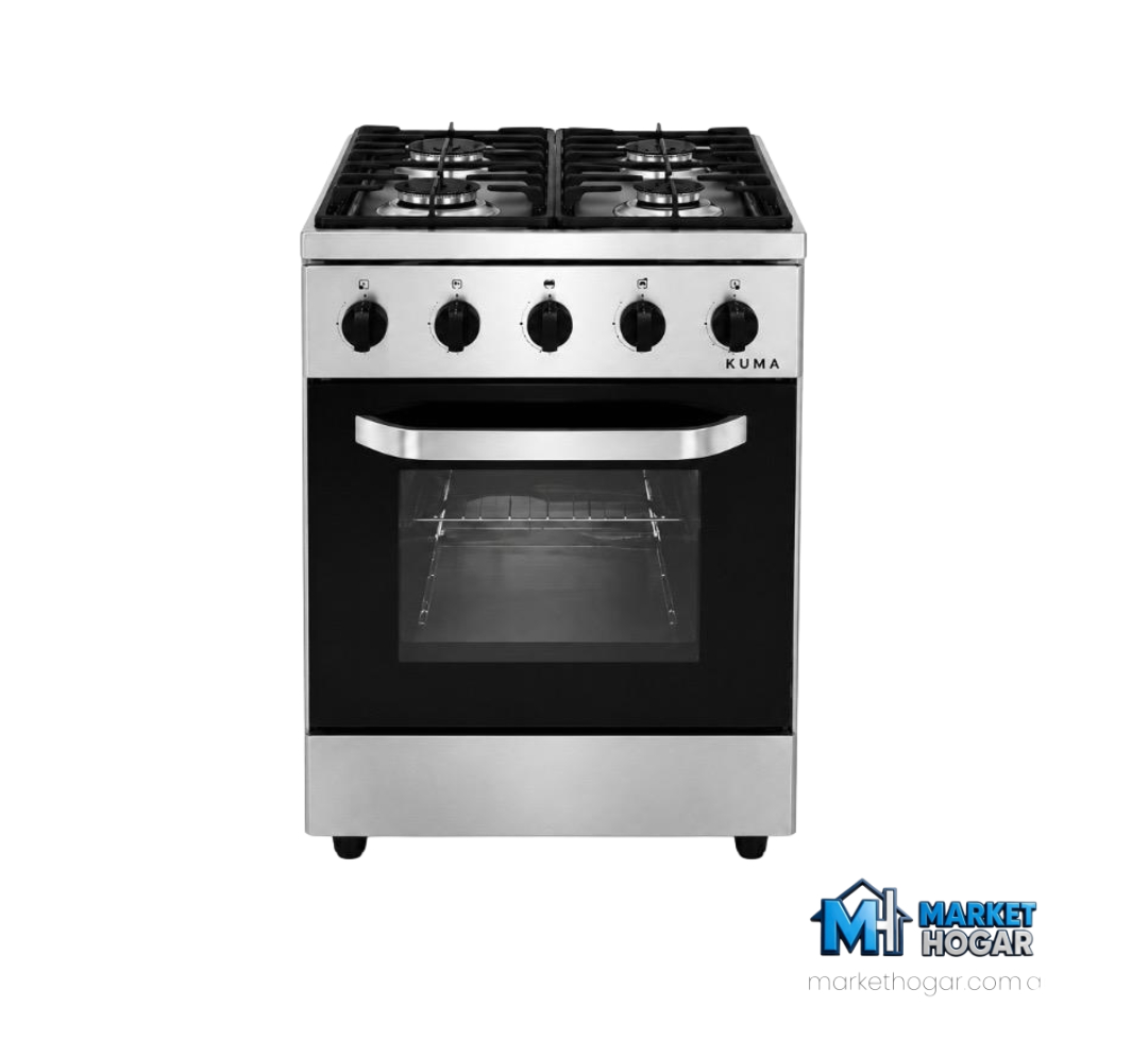 Cocina Saho Kuma Morelli 55 Cm 4 Hornallas + Horno con Visor