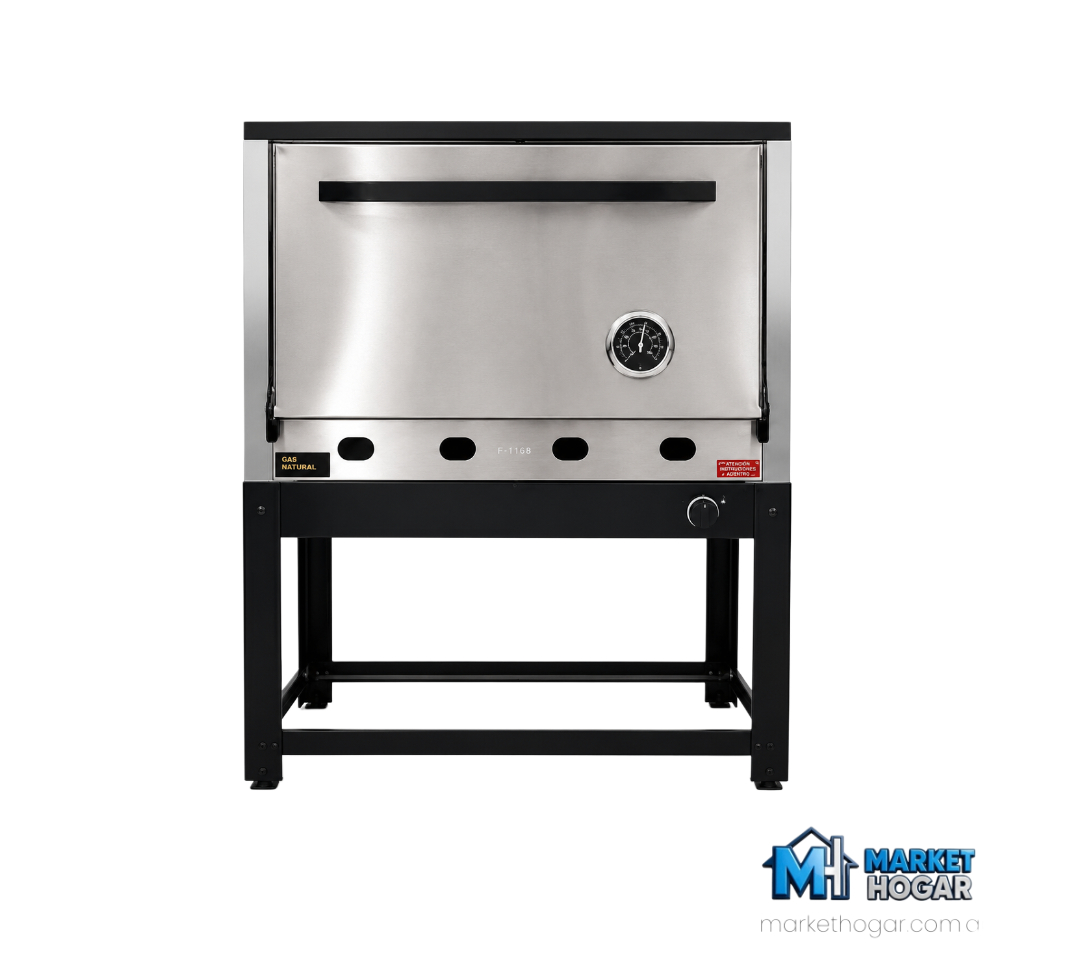 Horno Pizzero Morelli Gas Natural de 6 Moldes de Alta Producción Profesional