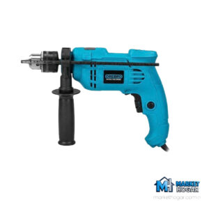 Taladro Percutor Obrero 650W Celeste con Mango Auxiliar