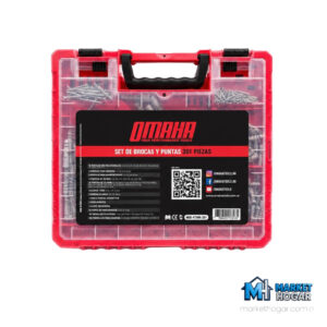 Set de Brocas y Puntas Omaha 301 Piezas con Estuche Organizador
