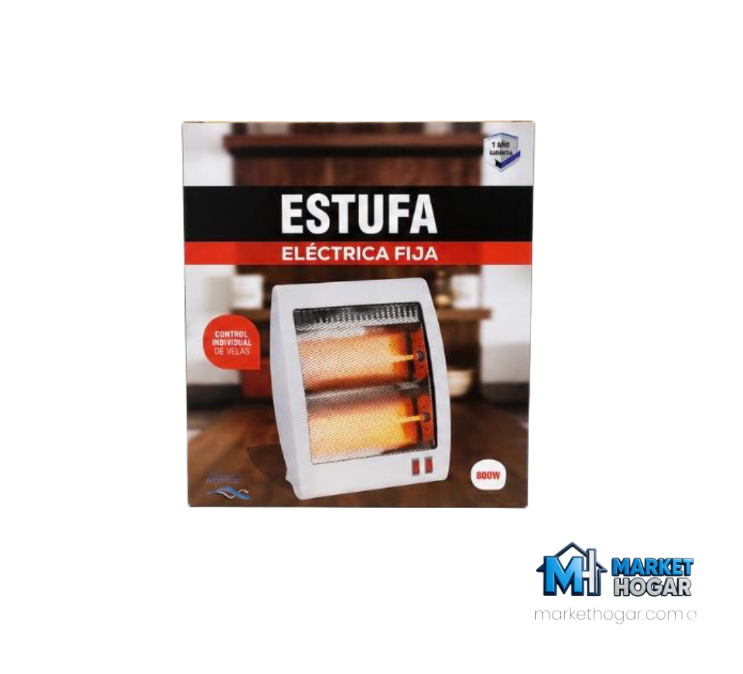 Estufa Electrica Fija Eiffel 800W con Control Individual de Velas - Image 2