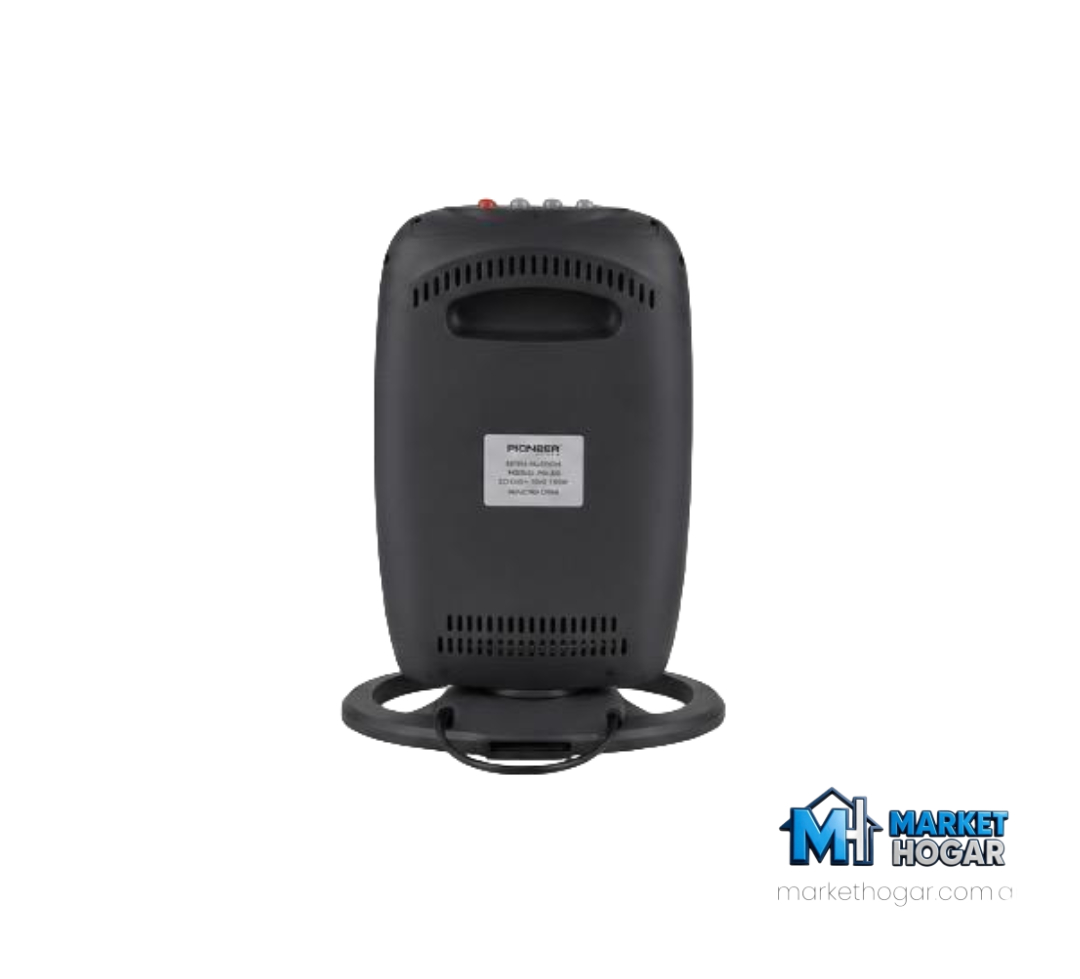Estufa Halógena Pioneer 3 Niveles de Potencia + 3 Velas - Image 3