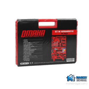Juego de Herramientas Omaha 105 Piezas con Maletín Rígido