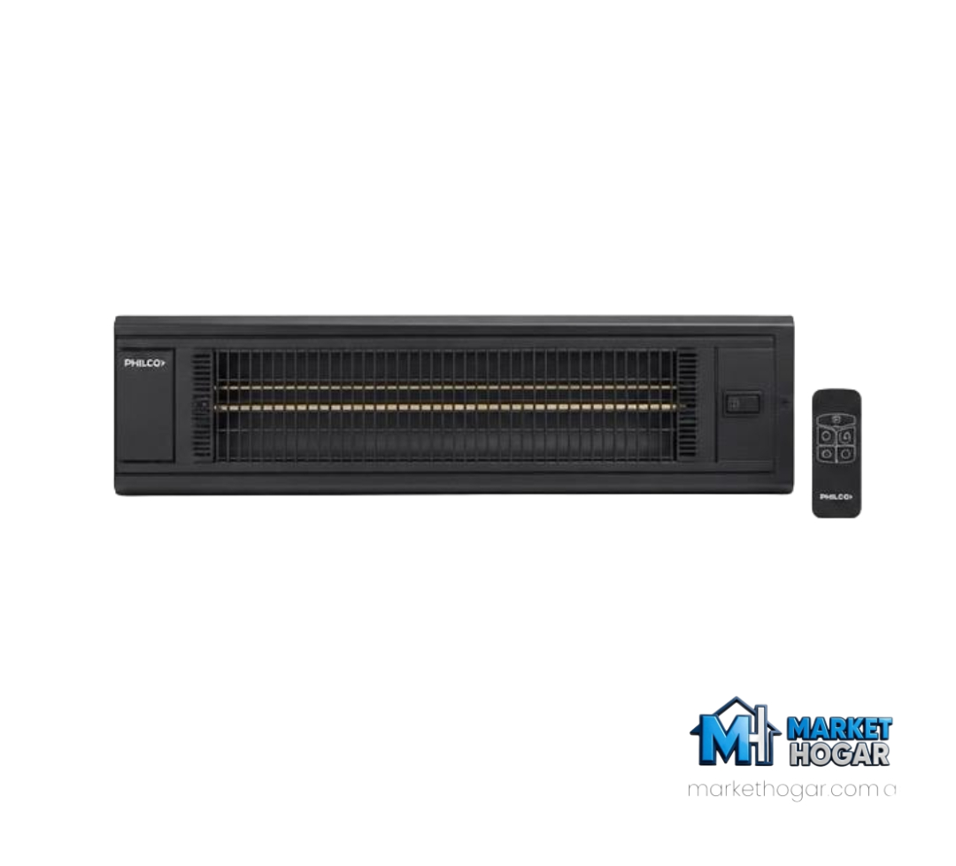 Calefactor Infrarrojo de Pared o Techo Philco 2000W 4 Niveles