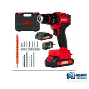 Taladro Percutor a Batería OMAHA 20V con Accesorios