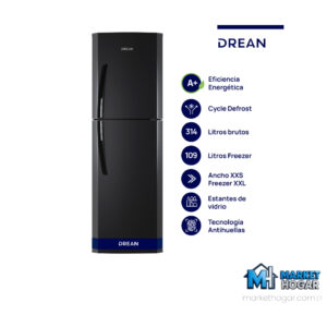 Heladera Drean 314 LTS Ciclica Negra