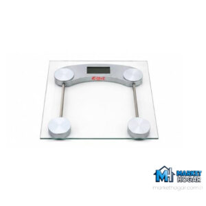 Balanza de Baño Digital Eiffel de Vidrio Cuadrada Transportable hasta 150 KG