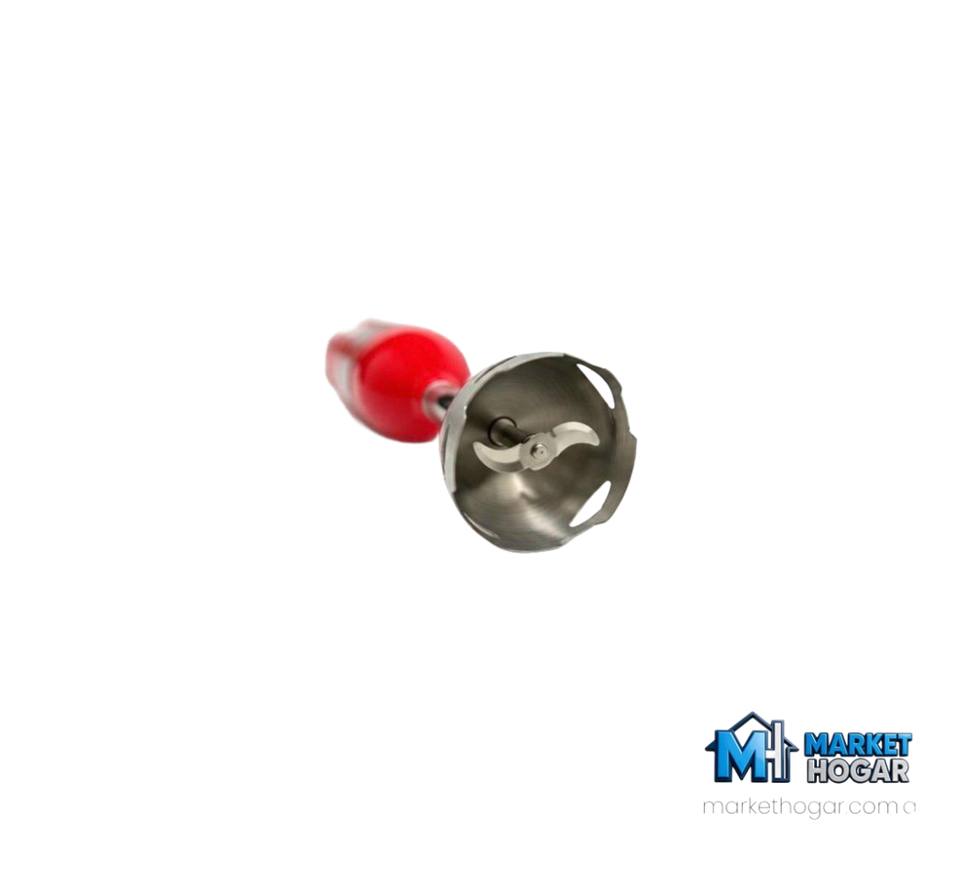 Mini Pimer Eiffel de Acero Inoxidable 500W Roja - Image 3