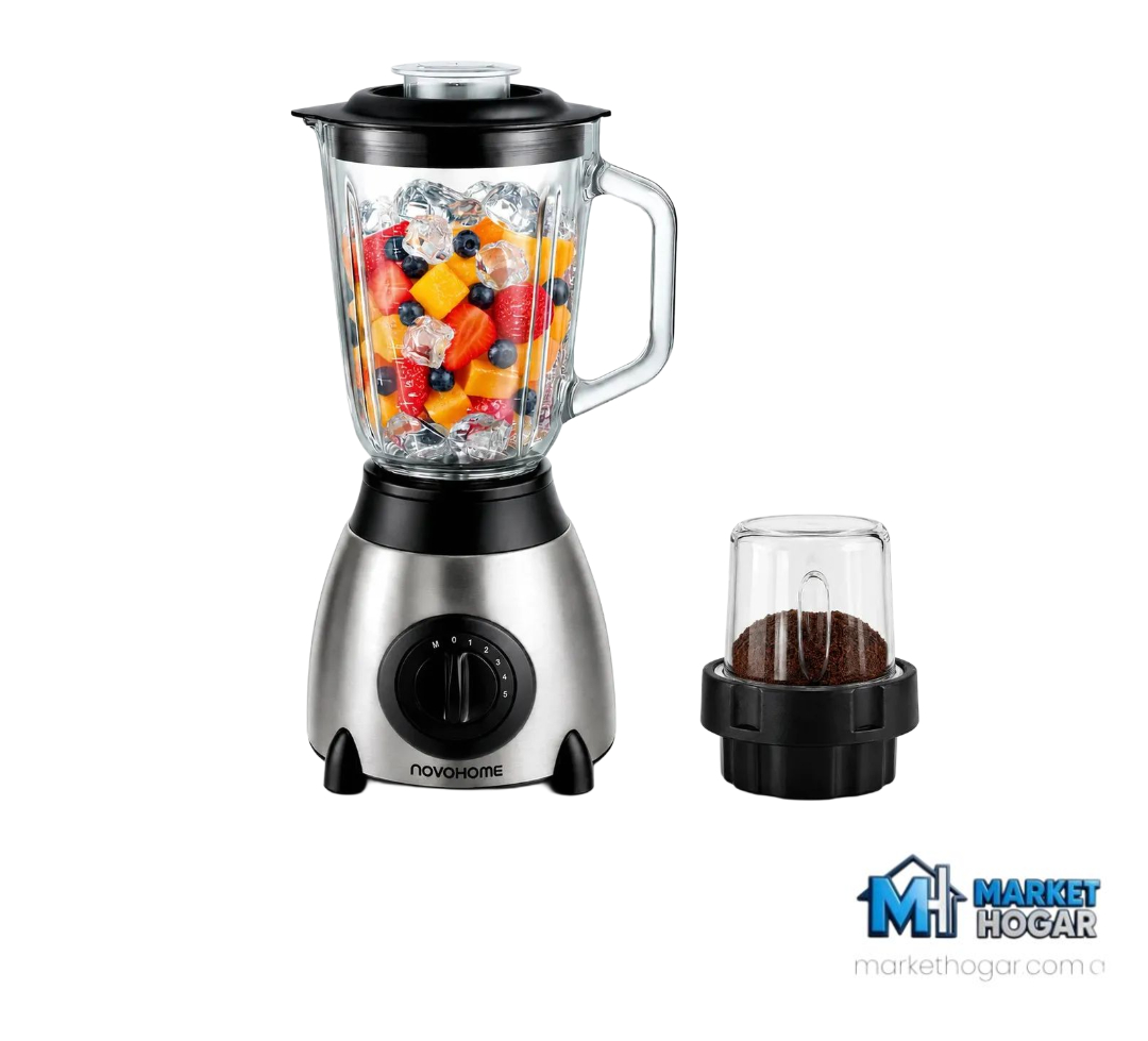 Licuadora 1,5 LTS 900W + 5 Velocidades NovoHome