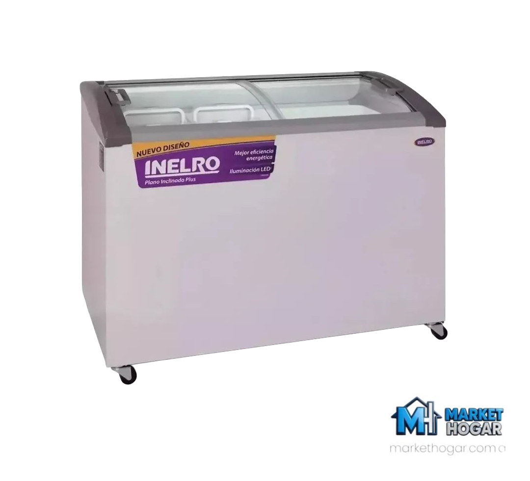 Freezer Inelro 279 LTS con Tapa de Vidrio Blanco*