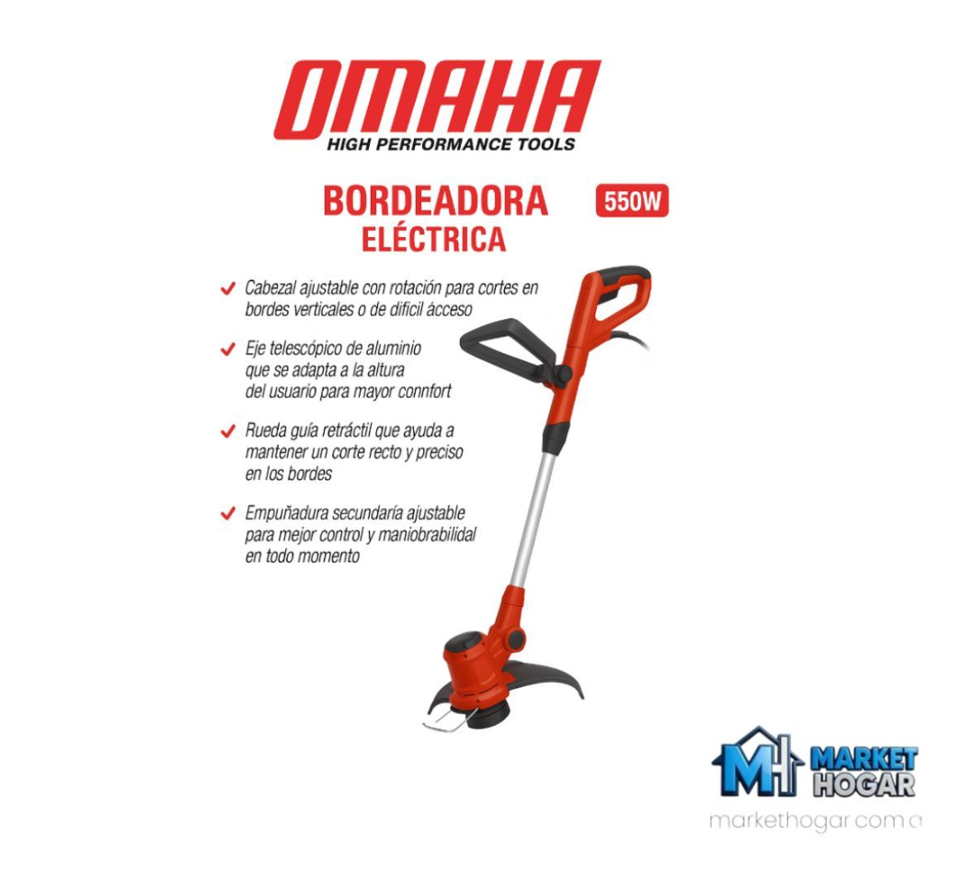 Bordeadora Eléctrica 550W Omaha**