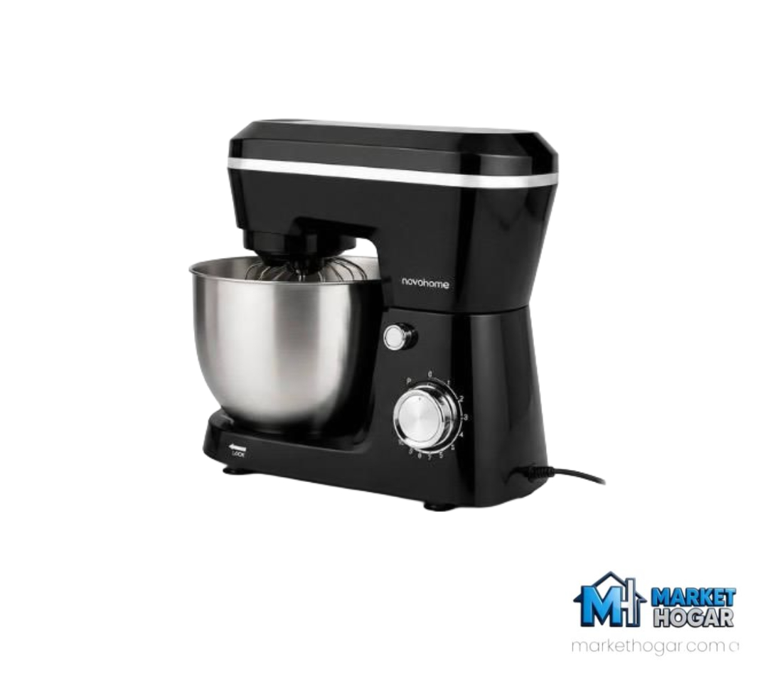 Batidora Planetaria 1500W con Bowl 4 LTS Negra NovoHome