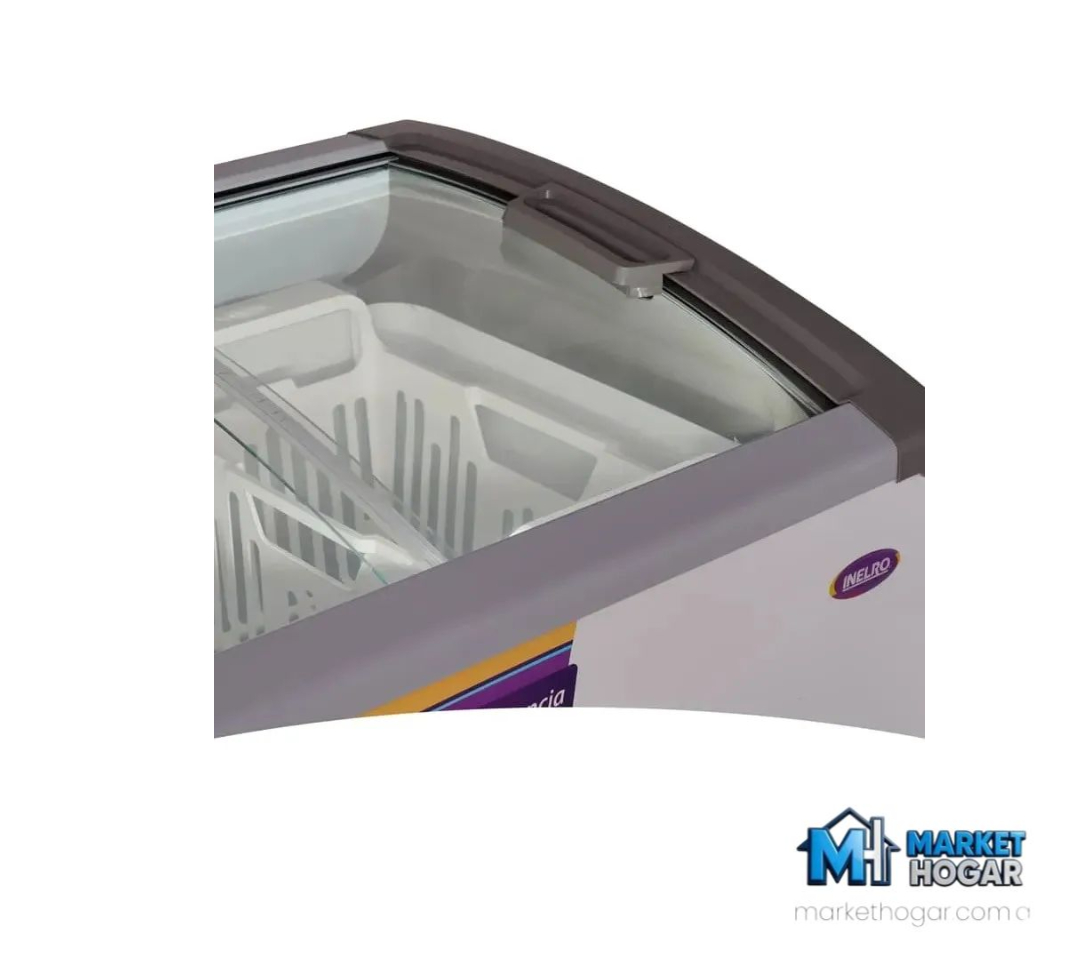 Freezer Inelro 279 LTS con Tapa de Vidrio Blanco* - Image 2